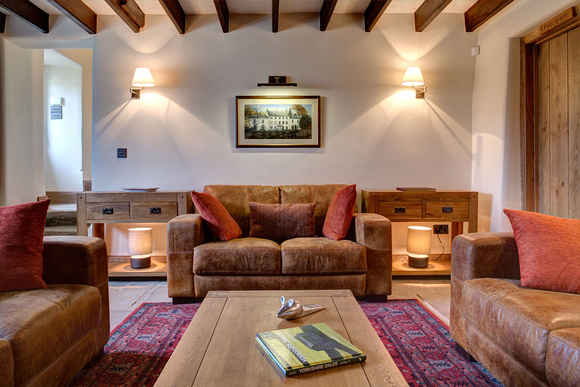 Dales holiday property, Cosy lounge area- syemterical viewpoint.